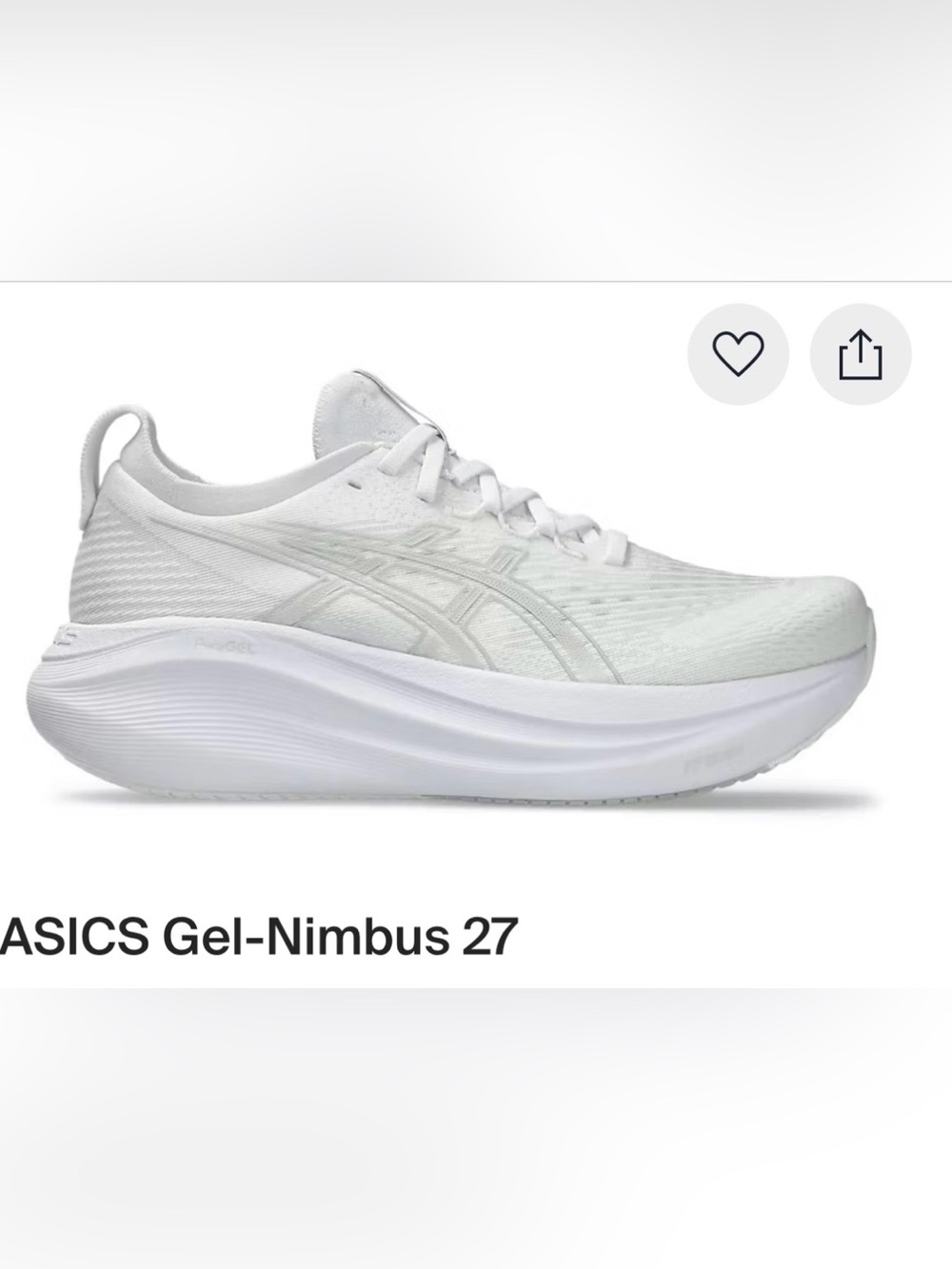 ASICS Women’s Running Shoe in White
